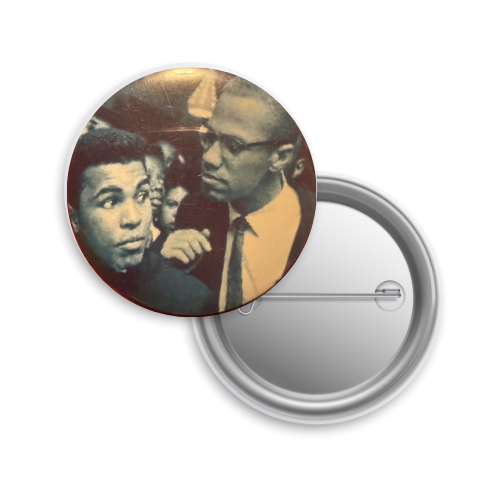 Malcolm X and Muhammad Ali Button