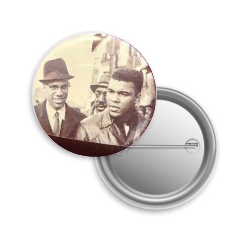Malcolm X and Muhammad Ali Button