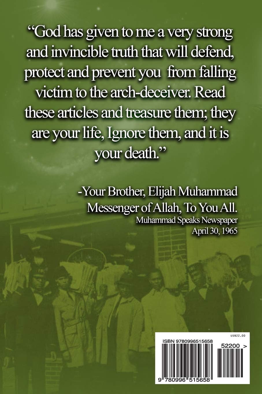 An Invincible Truth Volume II: The Most Honorable Elijah Muhammad's New Amsterdam News Articles Collection (Paperback)