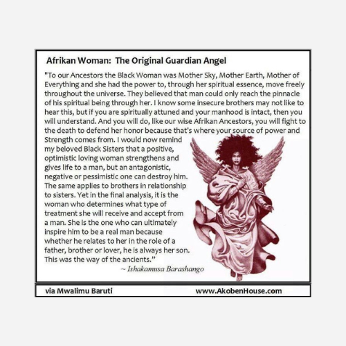 Afrikan Woman the Original Guardian Angel (Paperback)