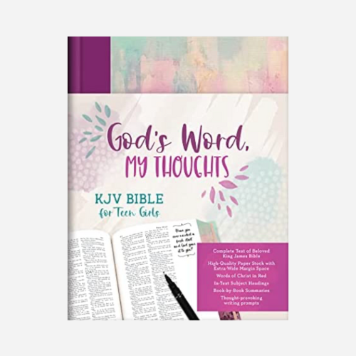 God's Word, My Thoughts KJV Bible for Teen Girls